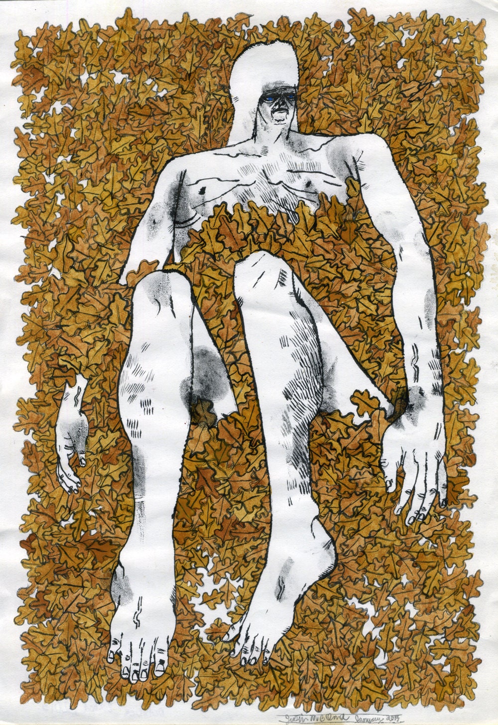 October Brood (original drawing, 2013)
