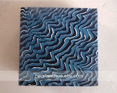 Blue Waves (4x4 Canvas. sold individually)