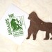 20 Plantable Paper Gorillas - Flower Seed Paper