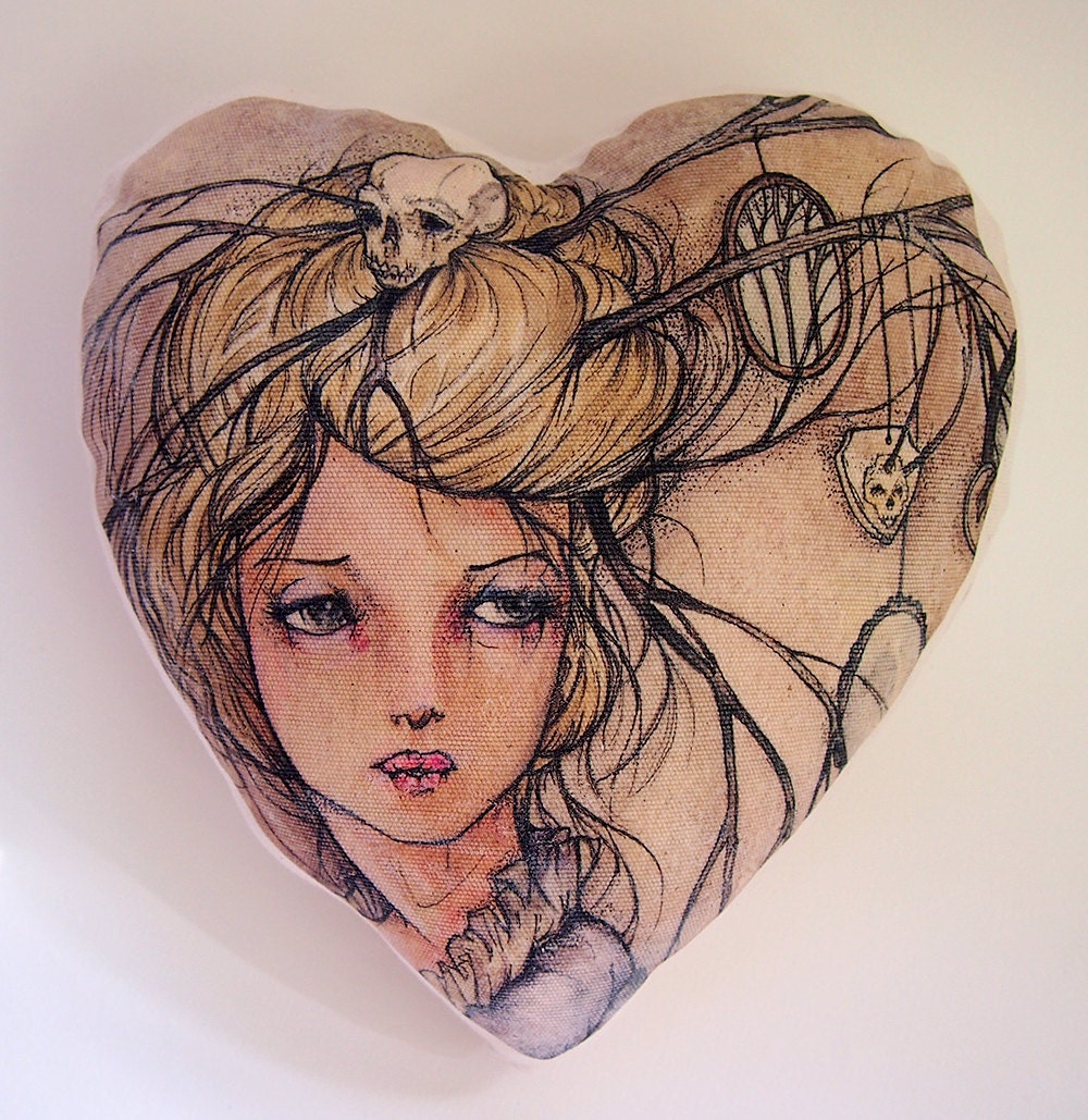 Vanitas Heart Pillow