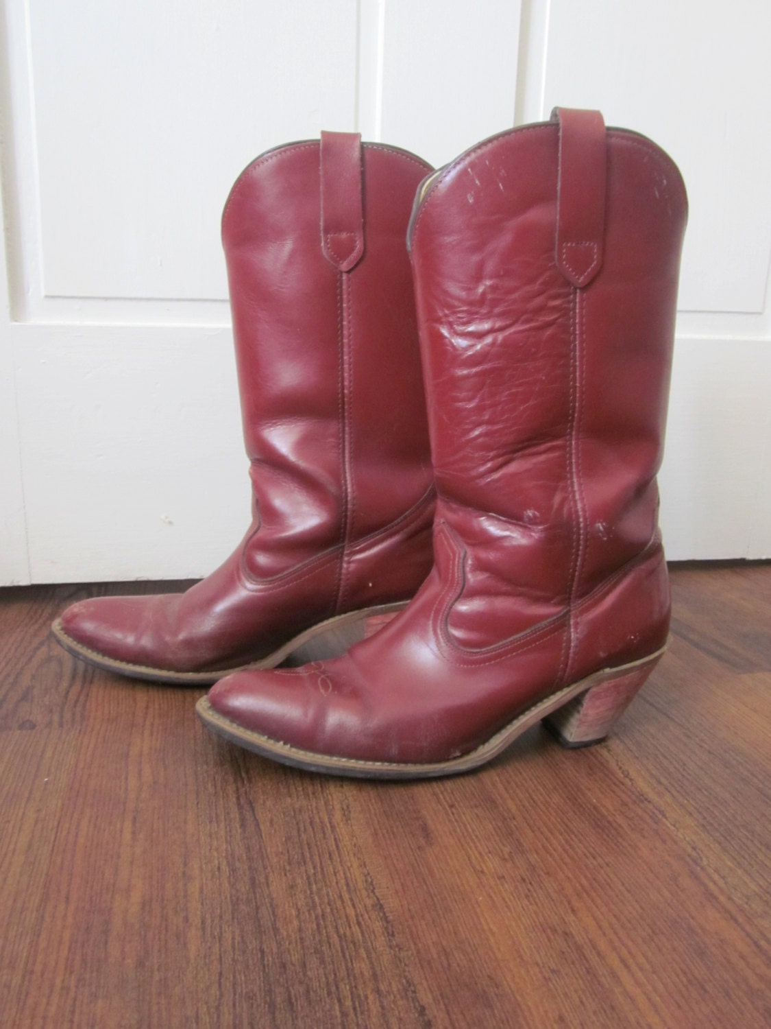 Vintage Frye American Classic Red Leather Boots - Size 11