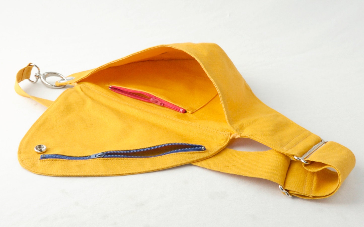 Safety Yellow Cotton Hip Bag : Fanny Pack