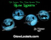 Choose Bat, Raven, Owl, or  Wolf Full Moon Glow Pendants
