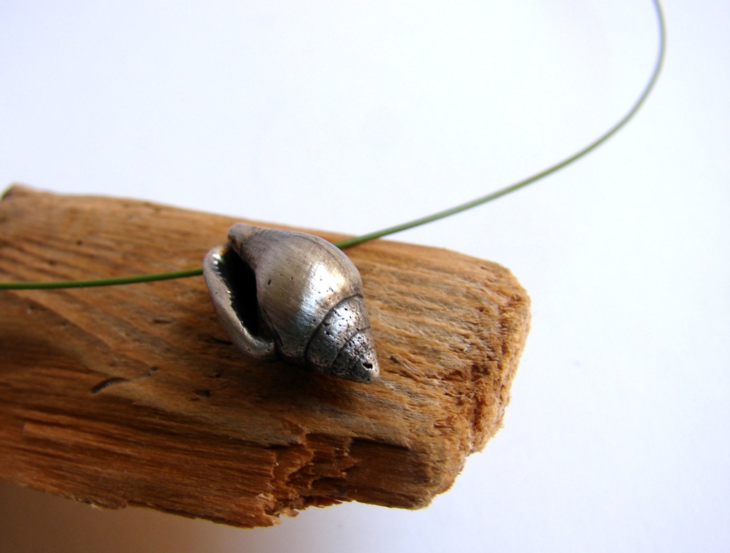 Memaid Necklace Sea shell Nautical Necklace Sterling Silver
