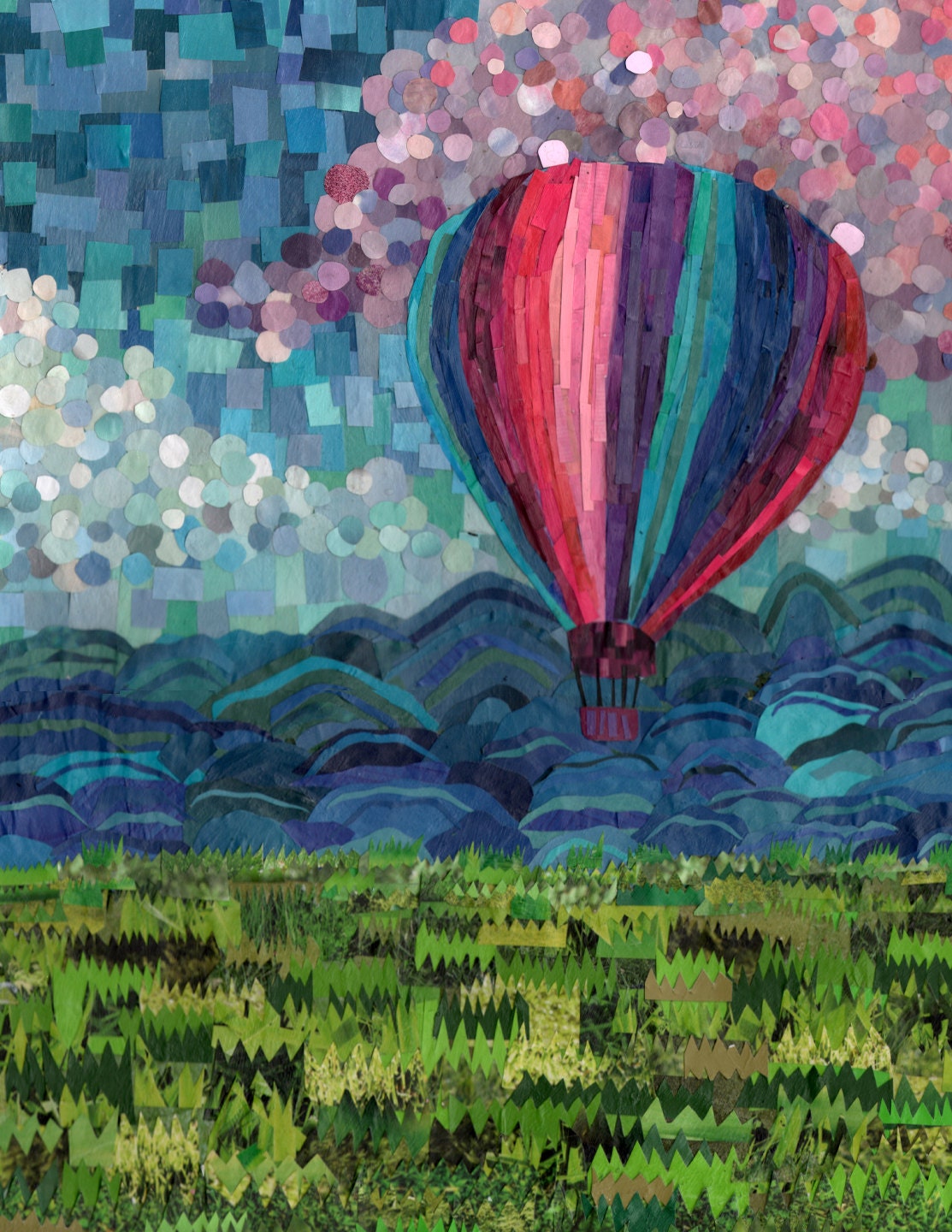 hot air balloon.