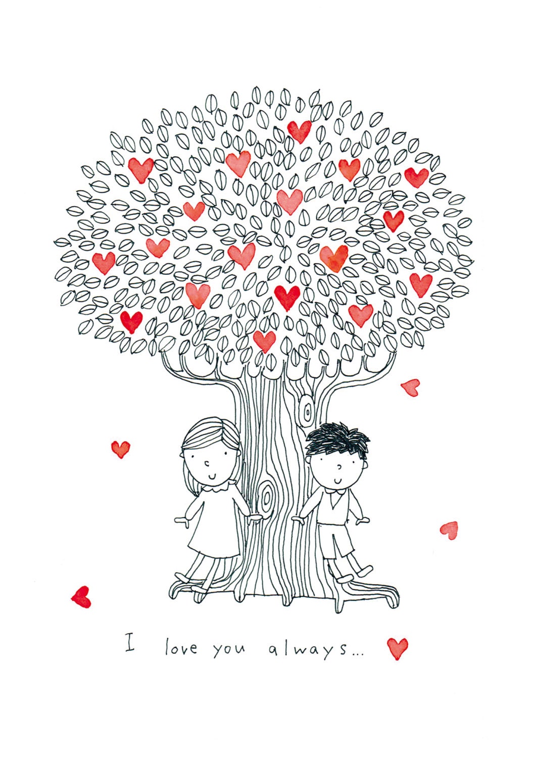 I love you always.. Original illustration