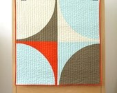 Graphic Modern Baby Quilt - POP