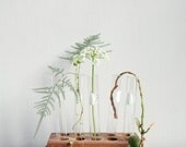 Vintage Test Tube Display / Industrial Vase