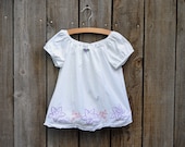 Vintage Pillow Case Girl Peasant Blouse Size 6