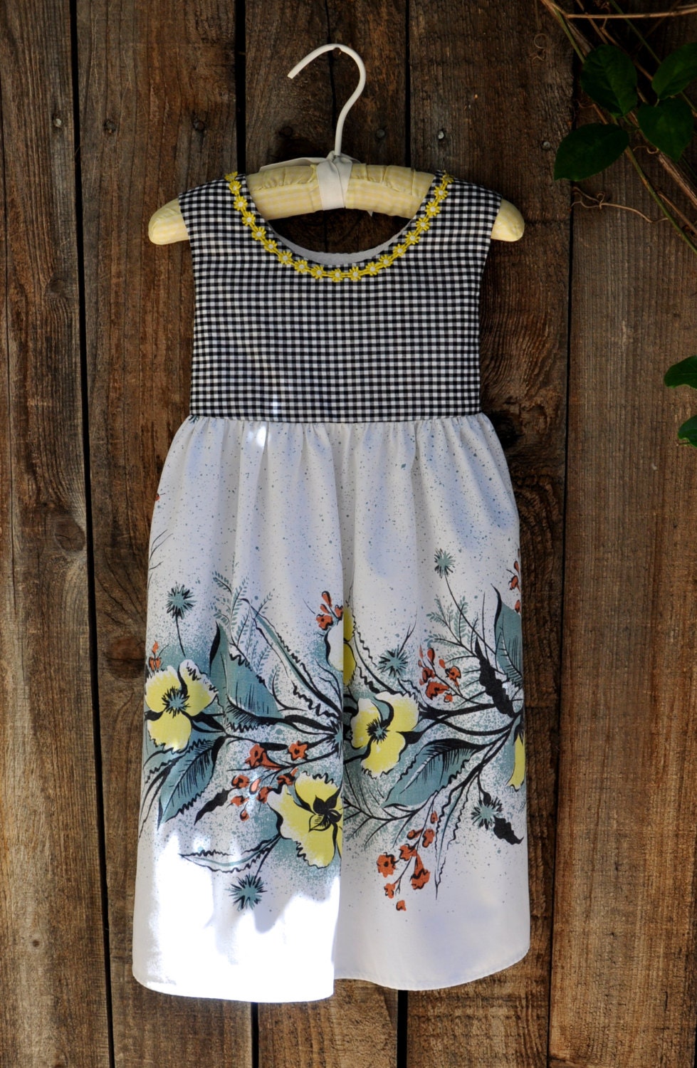 Vintage Tablecloth Dress Size 3