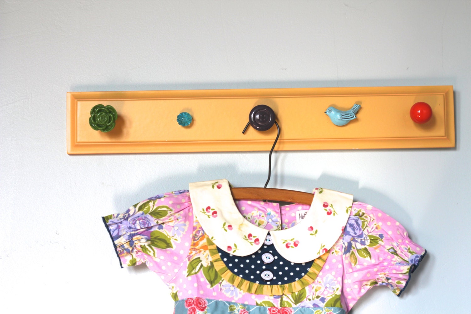Yellow Matilda Jane Inspired Hook Rack
