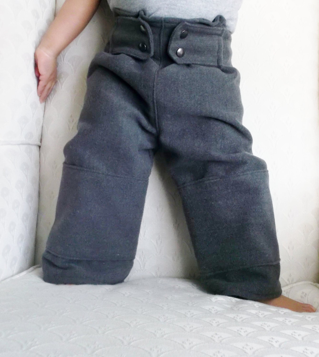 Slate Wool Cold Weather Trousers 18 mos - 2T