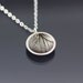 Feather Fragment Necklace -  Sterling Silver Pendant