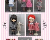 Blythe Doll Pattern for a Wardrobe of  Basic Dresses