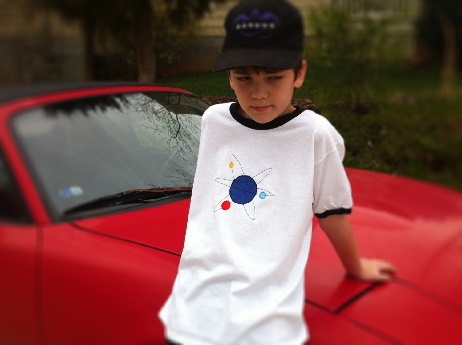 Atomic Energy /Big Bang applique t-shirt - infant, toddler, youth, kid sizes