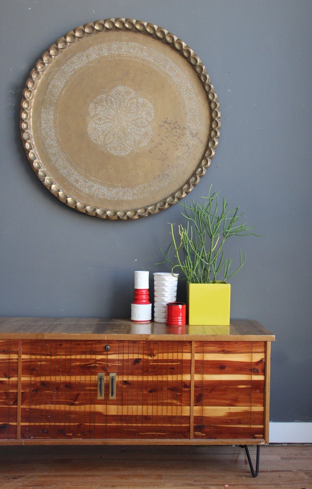 Extra Large Brass Moroccan Tray / Table Top