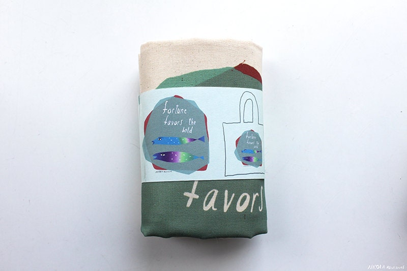 Fortune Favors the Bold Cotton tote