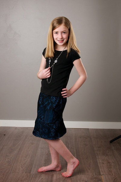 Girls and Womens Skirt PDF Sewing Pattern, 2 Layers