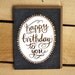 Happy Birthday To You Gold Foil Letterpress Card