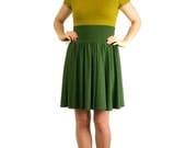Gathered Circle Skirt, Any Size, Many Colors - Betsy