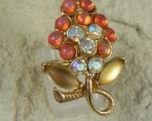 Vintage Florenza Rhinestone Ring