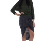 3 Day Sale 3/4 Sleeve Everyday Crew Blouse - Womens Clothing Tops