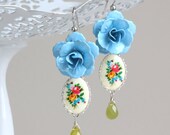 Boldly Earrings (Blue and Green)