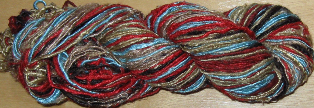 Banana Silk Yarn, 105 yds Recycled Fair Trade Handspun, 160 grams, 5.6 oz