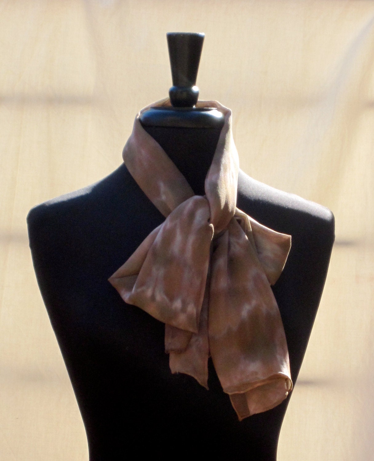 Joyflower Shibori Chiffon Silk Scarf