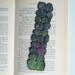 Wall bookmark, textile art, mixed media, machine embroidery