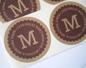 Return Address Stickers - Scallop (100qty)