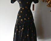 1950s Dress // Vintage 50s Dress // Vintage Jonathan Logan Cotton Atomic Splat Print Dress Size S