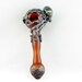 Octopus Glass Pipe Spoon Long Full color Hand Blown thick wall