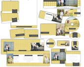 Modern Dot - Photography Marketing Package - 11 Customizable Items - Photoshop Template Set (19 Files Total) MC8003