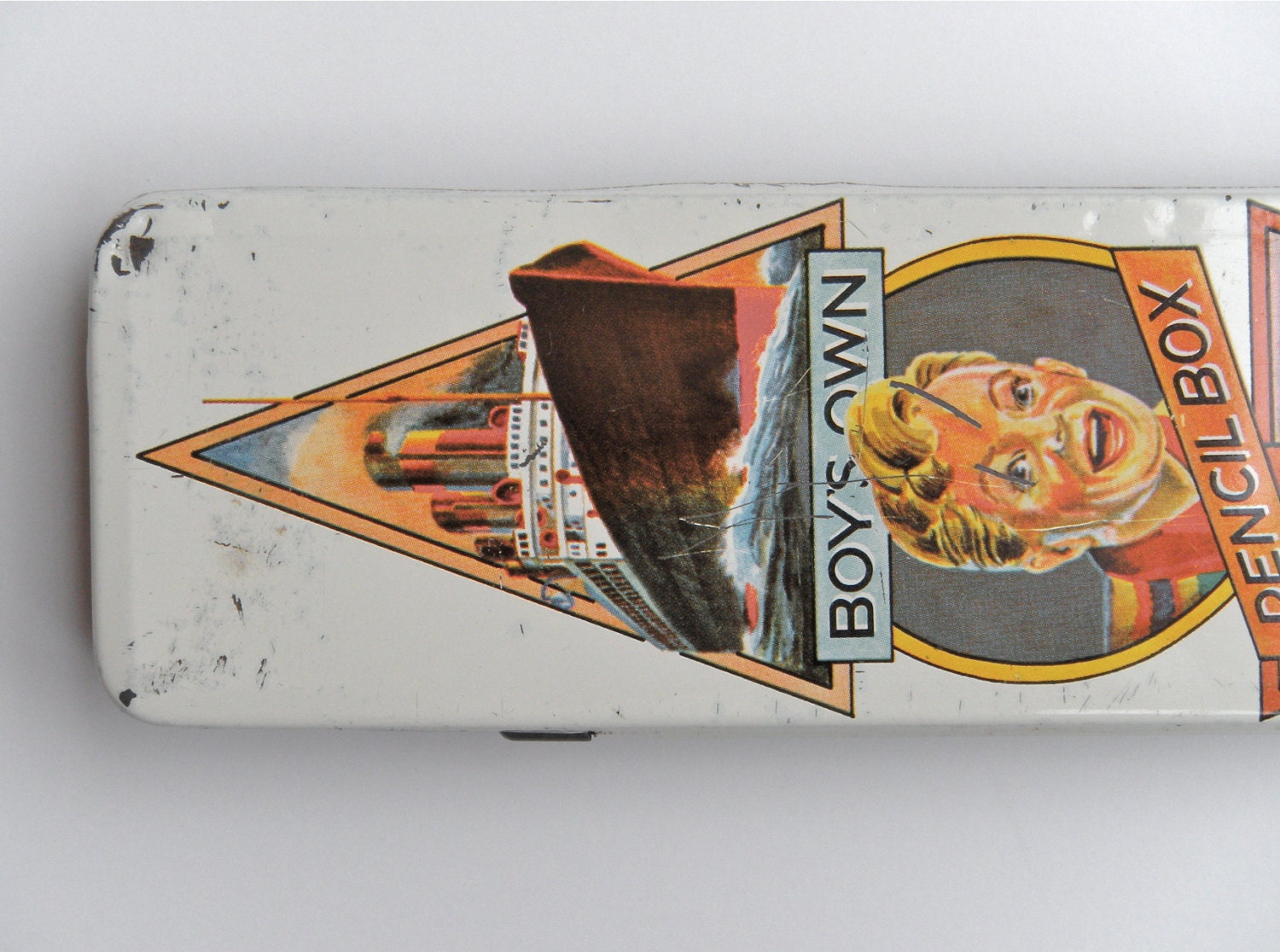 boy's own pencil box - old and english, geeky and cute