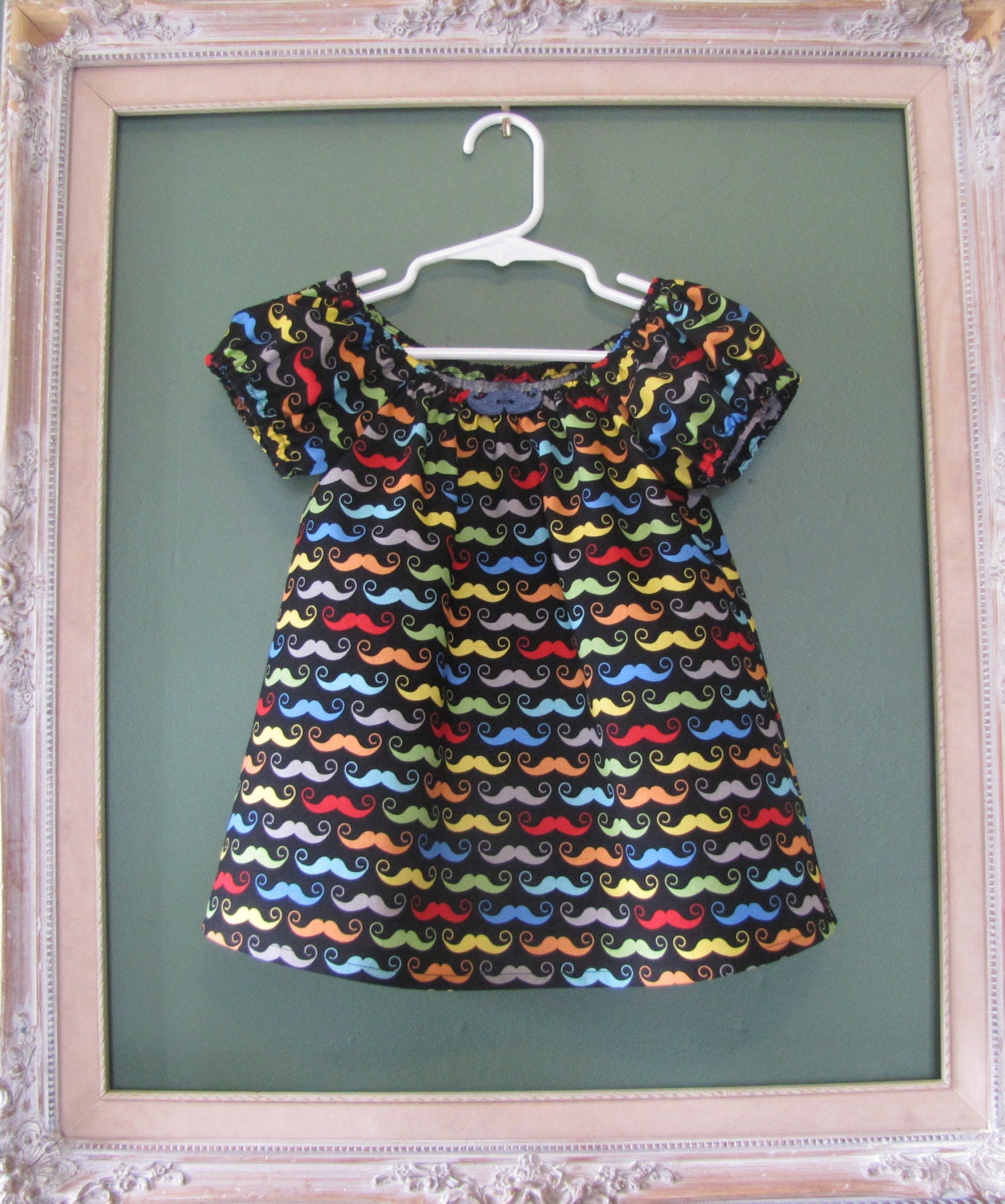 A Mustache of a Different Color.  Mustache Tunic.