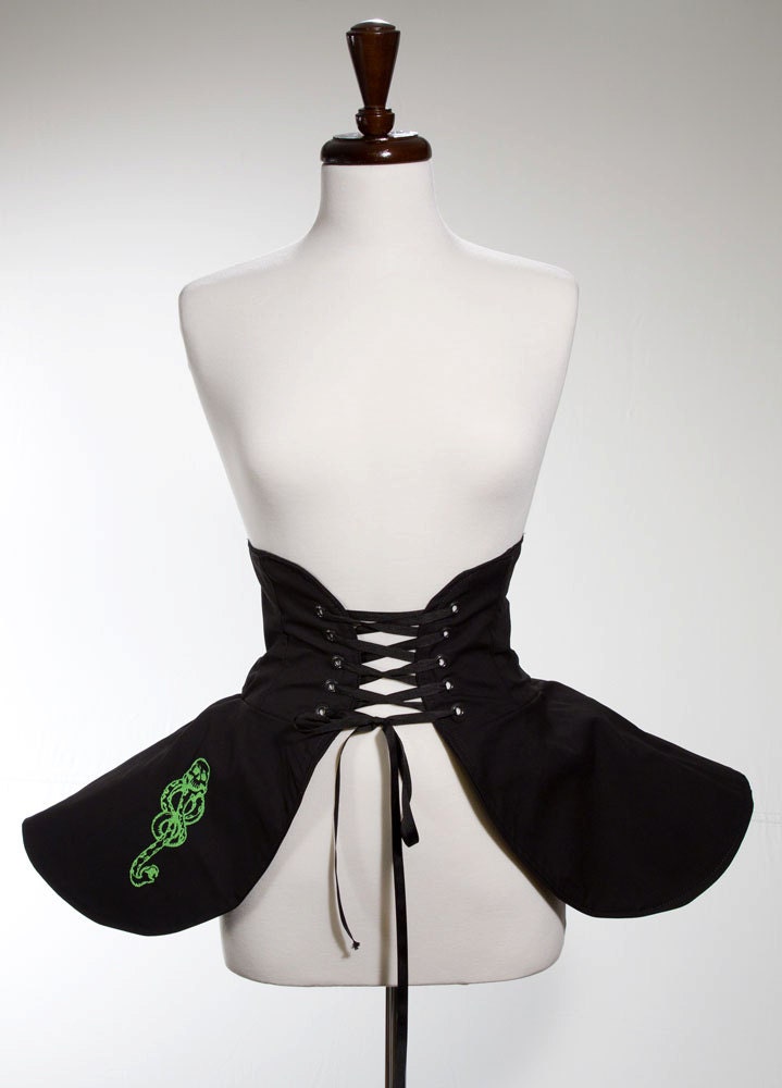 Harry Potter Movie Death Eater Inspired Cincher Skirt S/M- Made to Order