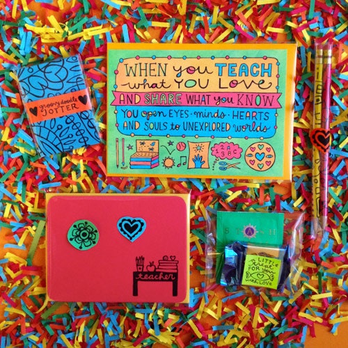 The Super Teacher Box (a goodie box stuffed with color and Artsyville love)