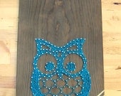 Modern String Art Wooden Tablet - Adorable Owl