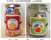 SummerTime Activity Jar For the Kids-54 Tags and 4 Labels-Have a Fun Organized Summer this Year