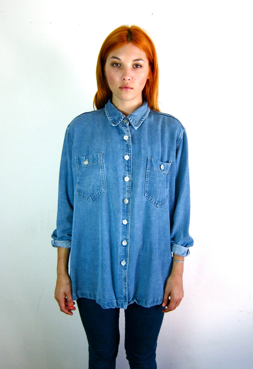 Soft and Perfect Denim 90's Shirt