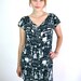 The Perfect Black & White Patterned Mini Dress
