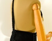 Vintage Black Corduroy Purse