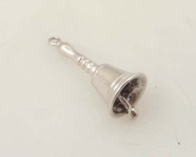 Vintage Sterling Dinner Bell Charm
