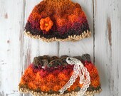 0-3mo Multicolour Bonnet and Mini Skirt Photo Prop Baby Girl Ready To Ship