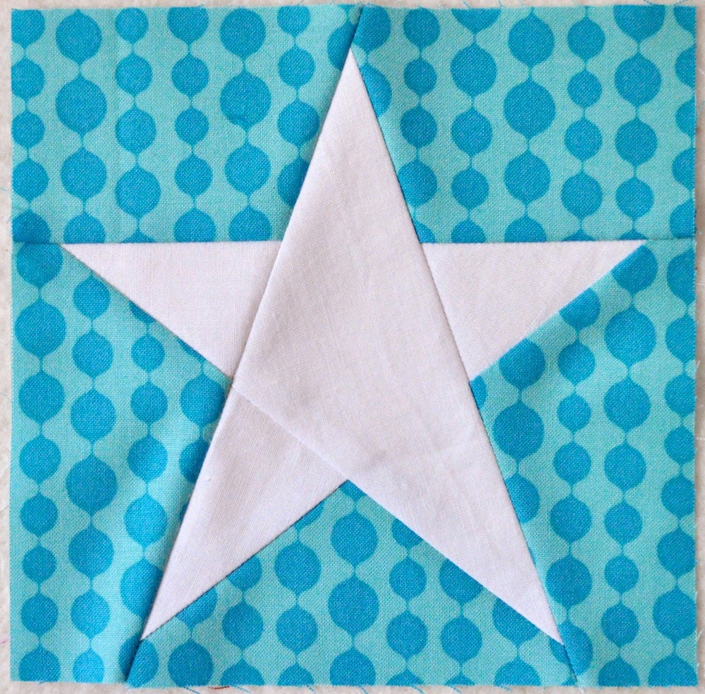 Simple Star Paper Piecing Pattern - 3 Sizes - Instant Download