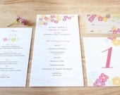 San Francisco Wedding Reception Package of 50 (FREE Table Number Cards) - Camellias