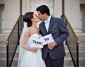 Photo Booth Props. Photobooth Prop. Photo Prop. Mr. and Mrs. Double Sided Paddle Fans