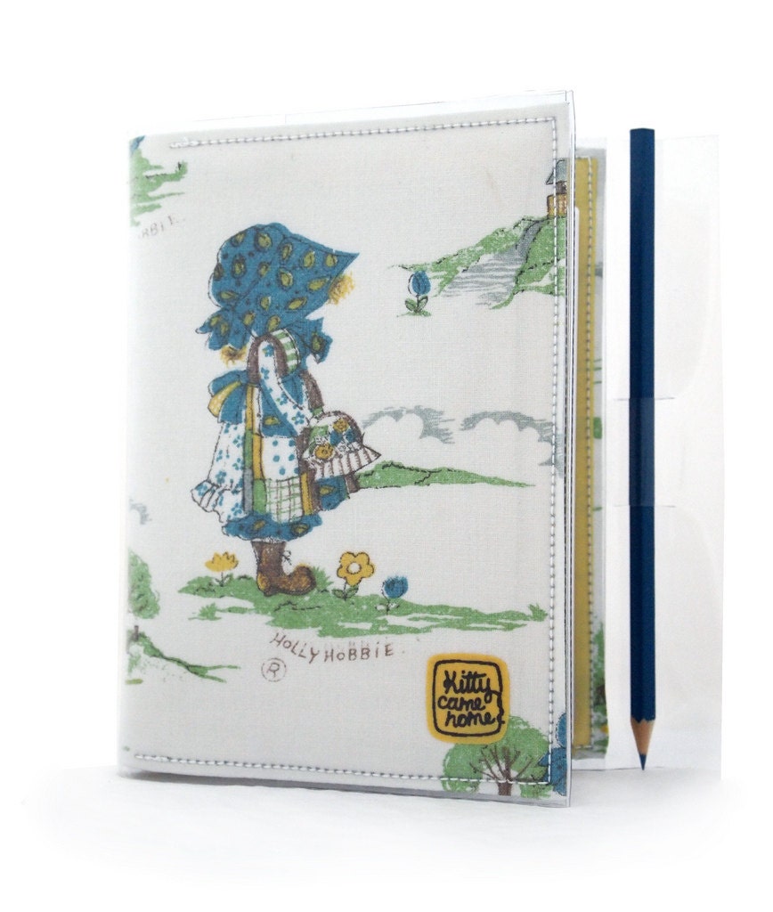 A6 Journal - Holly Hobbie vintage fabric