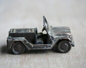 A Sharp Turn - Vintage Pencil Sharpener - Metal - Toy - Jeep - Military -